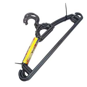 [6 Pcs] Hanger Baju Gantung Bulat Hitam/Gantungan Baju/Hanger