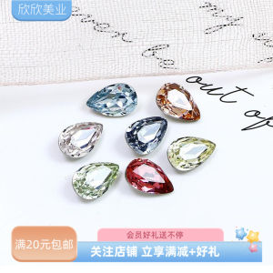 High Quality Dongzhou Crystal 6*8MM Waterdrop Glass Sharp Bottom Drill for DIY Jewelry Accessories And Colorful Nail Decoration