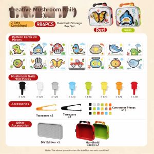 Mushroom Pins Puzzle Educational Toy