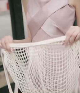 FILED GREEN 😍กระเป๋าโท้ทตาข่ายเก็บของพกพากระเป๋า กระเป๋าผู้หญิง กระเป๋าคล้องแขน ใส่ของ พร้อมส่ง