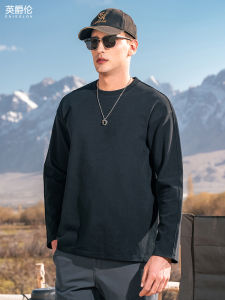 เสื้อสเวตเตอร์คอกลมแขนยาวแบบสวมหัวสำหรับผู้ชาย Enjeolon ทรงหลวมสบาย ๆ ระบายอากาศได้ดี ทรงหลวม ทรงเข้ารูป ฤดูใบไม้ร่วง 2025