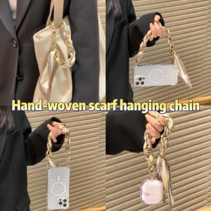 AKABEILA  Phone Lanyard สายรัดข้อมือริบบิ้นถักหรูหรา สายหูฟัง สายโซ่กระเป๋าถือ และริบบิ้นอเนกประสงค์พร้อมโบว์