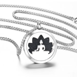 New Trendy Tree Of Life Stainless Steel Diffuser Necklace Essential Oil Perfume Lockets Pendant Spiral Open Aromatherapy Jewelry