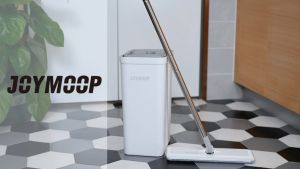 New Mop Self-Wash And Squeeze Dry Flat Mop With Bucket Microfiber Mop Pad Mop Lantai