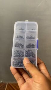 500Pcs Buah Kail Pancing Kait Ikan Baja Karbon Tinggi 1 Set Fishing Hook Type Iseama No 3-12