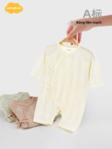 Aengbay | Áo liền quần cotton nhẹ cho trẻ sơ sinh mùa xuân thu