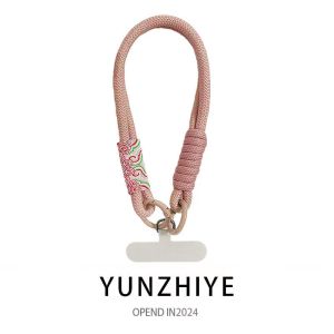 Dây Đeo Cổ Tay Dệt Hình Đám Mây Phong Cách Mới Dây Đeo Điện Thoại Di Động Cầm Tay Dây Đeo Khóa Kéo Bền Bỉ Cho Du Lịch Và Giải Trí Ngoài Trời