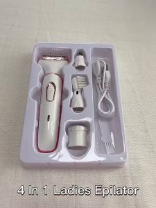 COSOUL Set Alat Cukur 4 In 1 Elektrik Mini Pemangkas Penghilang Rambut Pisau Cukur Tanpa Rasa Sakit Dapat Diisi Ulang RF-3028 - 7CHK8QWH