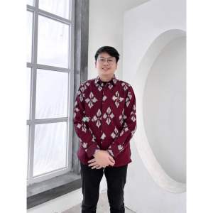 WIDURI ROSA SET COUPLE - SETELAN BAJU TENUN TERBARU (HARGA BAJU WANITA SUDAH TERMASUK ROK DAN ATASAN)