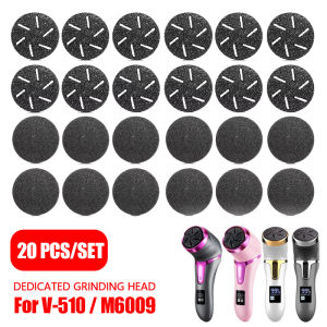 20Pcs Foot File Replacement Head Electronic Foot File Pedicure Tool Nail Files Foot Grinding Roller Nail Art Tools