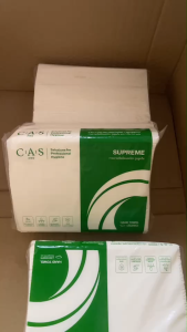 ยกลัง กระดาษเช็ดมือ แคสโปร รุ่น ซูพรีม V-FOLDED หนา 2 ชั้น ห่อละ 250 แผ่น รวม 6000 แผ่น SUPREME