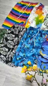 Quần nam vải kate thái đi biển mặc nhóm gia đình nhiều sắc màu freesize dưới 80kg  Bin Sports QB002.1