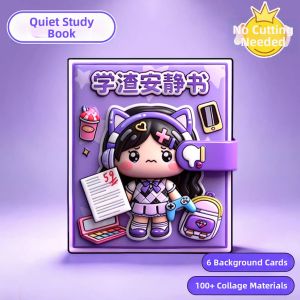 JIEBITU | Quiet Book Magnetic Stickers Girls Toy 6 Years Old+