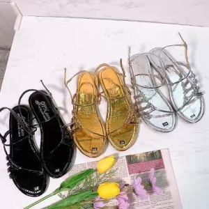 Giày sandal nữ đế bệt quai dây mảnh thắt hông - SD192