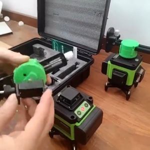 8-12 Lines Laser Level Green Light Making Laser 360° Adjustable Auto Leveling Measuring Tool Set Line Measurement Outdoor Laser Level