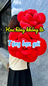 Gấu Bông Hoa Hồng Khổng Lồ Hoa Hồng Nhồi Bông Làm Quà Tặng