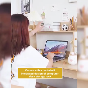 Meja Rak Buku Terintegrasi & Meja Komputer: Solusi Multifungsi untuk Ruang Kerja Rumah