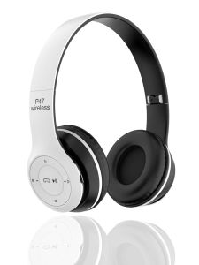 หูฟังบลูทูธแบบมีห่วงโลหะหมุนได้ A12จากดิสนีย์ของแท้หูฟังเพลงเกมเฮดเซ็ตกันน้ำเวลาแฝงต่ำ