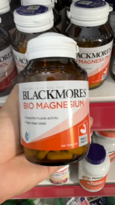 [Hàng CTY] Viên Uống Bổ Sung Magie Blackmores Bio Magnesium 100 Viên Giúp Phục Hồi Cơ Giảm Stress