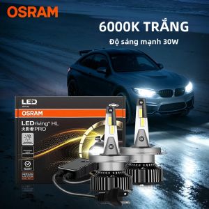 Osram | OSRAM 360 H4 H7 Bóng Đèn Pha LED 60W Công Suất Cao 9005/HB3 9006/HB4 9012 HIR2 Đèn Sương Mù 6000K Trắng Kích Thước Mini 12V Đèn Ô Tô Phù Hợp Đa Năng