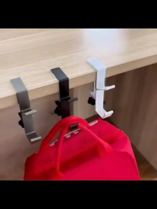 Adjustable Table Fixing Hooks Detachable Desk Side Hanger Multifunctional Punch-Free Storage Rack