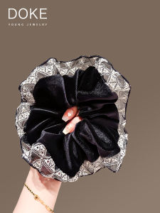 Black Lace Edge Retro Hair Ties for Women New Style Hair Bands Headbands French Style Sensation Hair Ropes Fashionable Accessories