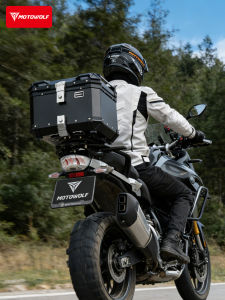 Motowolf | Large Capacity Thickened Aluminum Alloy Motorcycle Tail Box