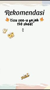 Tissue Tisu Pop UP See U Gajah 150 Sheets 1 Ply / 1 Pcs Tissue Pop Up See U 150 Sheet 1 Ply