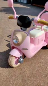 ใหม่!!!รถแบตเตอรี่เด็ก รถเด็กนั่ง  รถของเล่นเด็ก รถไฟฟ้าเด็ก มีที่ซ้อนท้าย ขนาด1มอเตอร์  No.1153 สีพาสเทลสวยเวอร์