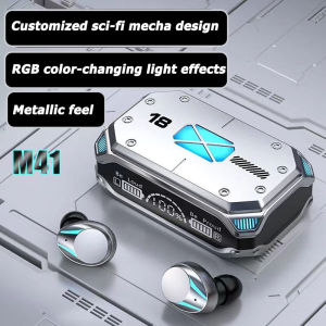 M41 low latency HIFI stereo TWS wireless Bluetooth earphones waterproof gaming earphones with microphone gaming wireless earphones with noise reduction and long battery life.