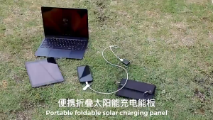 Foldable Solar Panel Charger 25% High Efficiency Portable N Type Cell USB-C/USB-A/DC12V MPPT Fast Charging IP67 Waterproof Lightweight Solar Charger for Outdoor Travel Camping Hiking Fishing Emergency