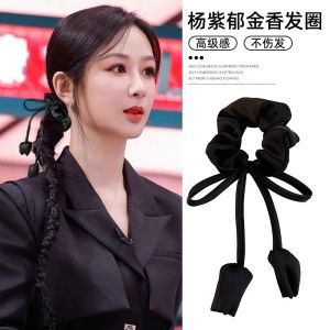 High-End Satin Hair Ties for Women with Butterfly Knots And Tulip Designs Hair Bands for Styling And Fashionable Hair Accessories