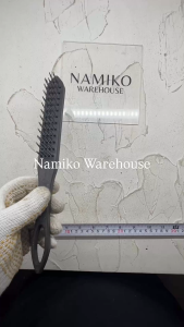 Sikat baja kawat gagang pvc hitam 4 baris AP