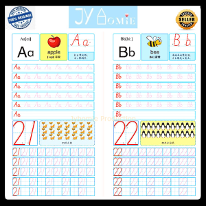 Writing Book English 123 Writing Book Early Learning Book For Kids 英语数学华语汉字 Buku Latihan Buku Tulis Buku Kanak