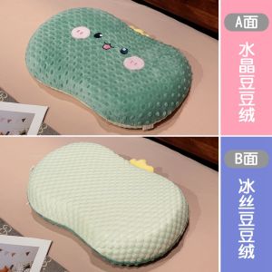 Gối Lông Mèo Nhớ Hình Dạng Mềm Mại Giúp Ngủ Ngon Hỗ Trợ Cột Sống Cổ Cho Học Sinh Sinh Viên Ký Túc Xá Mùa Hè