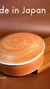 [Hàng Hiếm Japan 100%new] 01 Chiếc Hộp/ Thố Xinh Xắn Hoạ Tiết Song Hạc Trùng Phùng