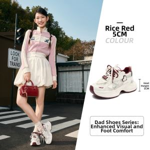Josiny | Breathable Thick Platform Dad Shoes Female Increased Height