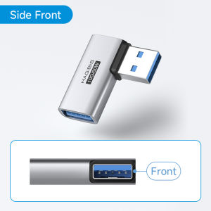 Hagibis | Hagibis USB 3.2 Adapter 90 Degree Right Angle USB A Male to Female Connector OTG Adapter Cable Extender for Laptops Charger PC