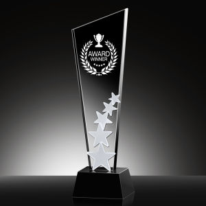 Five star blade trophy crystal trophy free customized glass frame personalized statue crystal birthday gift home decoration