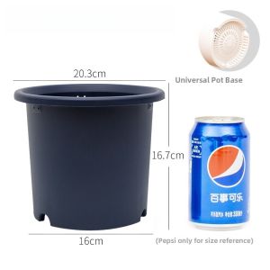 Alice Deepot Galon Resin Plastic Porous Flower Pot for Roses And Money Tree Indoor Plant Pots Simple Style Ground Space