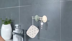 Rotating Hook Powerful Multifunctional Kitchen Bathroom Hook 3 Branch Rotating Hook Cangkuk Dinding Kuat Pelekat 3旋转挂钩