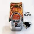 Gembok Alarm motor kunci cakram anti maling gembok kunci pagar rumah ukuran Besar besi 11mm. 
