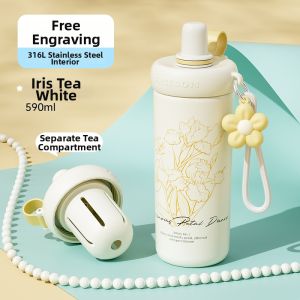 Fuguang | Student Large Capacity Straw Insulated Mug 316L Stainless Steel