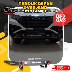 TANDUK DEPAN PREMIUM KUALITAS IMPORT GRADE A BUMPER OVERLAND K2 3 LAMPU - MOBIL AVANZA Aksesories Mobil Bisa COD