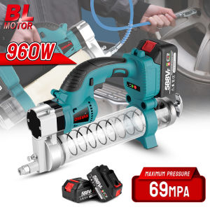 ONEVAN 69Mpa 10000PSL Brushless Electric Car Grease Machine Cordless Car Lubricating Oil Injector Fat Machine Hardware Tools For Makita 18v Battery