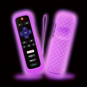 Luminous silicone universal remote control protective cover with lanyard TV air conditioner remote control cover