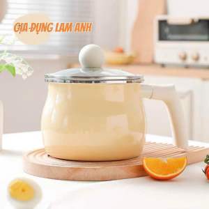 Nồi men sữa 16cm đa năng dùng được cho mọi loại bếp ảnh thật