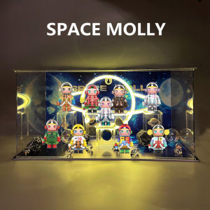 Space Molly Anniversary Blind Box Display Case for Bubble Monster MEGA Collectible Series Suitable for Ages 8 And above