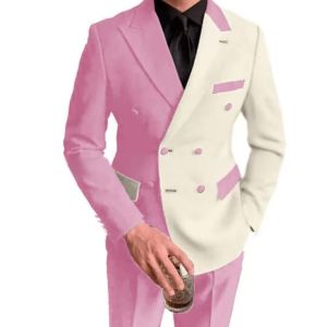 3 Piece Mens Suits Blazer+Vest+Pant 2026 Slim Fit Single Breasted Tuxedos for Wedding Formal Business Men Groomsman