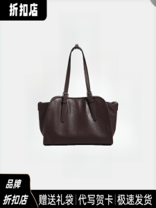 Retro Large Capacity Commuter Single Shoulder Crossbody Handheld Tote Bag Plant Tanned Cowhide Bowling Bag Style Soft Leather